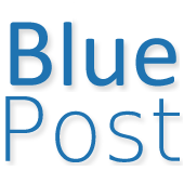 logo firmy kurierskiej BluePost